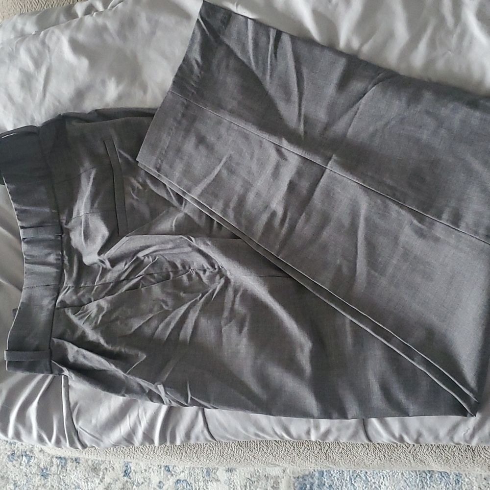 Ankle length gray pants